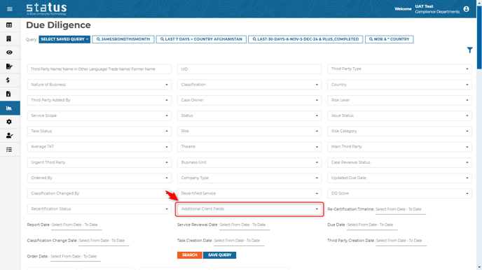 Filter by additional client fields on BI