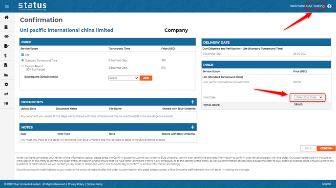 Auto assignment of cost code by user