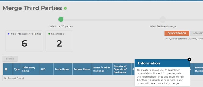 Merging Third Parties 3