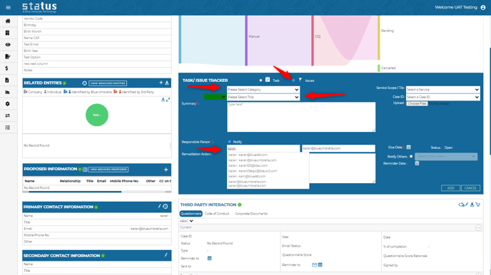 Task-Issue Tracker tile
