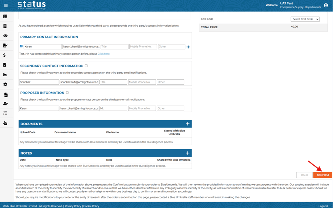 Direct users to the Third Party Dashboard