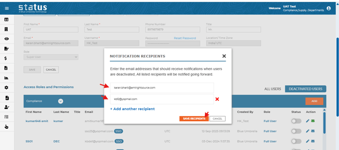 Email Forwarding for Deactivated Users
