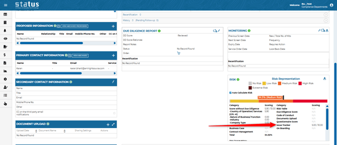 Terminology update on the risk tile