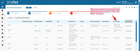 More details about the recertified service
